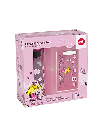 EMSA | Geschenkset 2tlg. Lunchbox und Trinkflasche PRINCESS Rosa | 